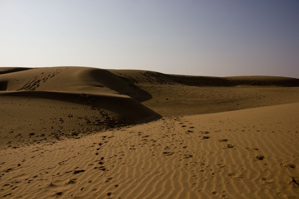 Deserto em Khuri, vilarejo em Jaisalmer