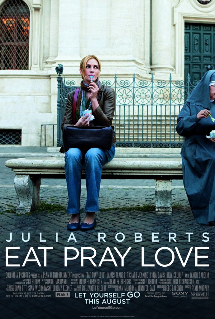 Cartaz do filme "Comer Rezar e Amar"