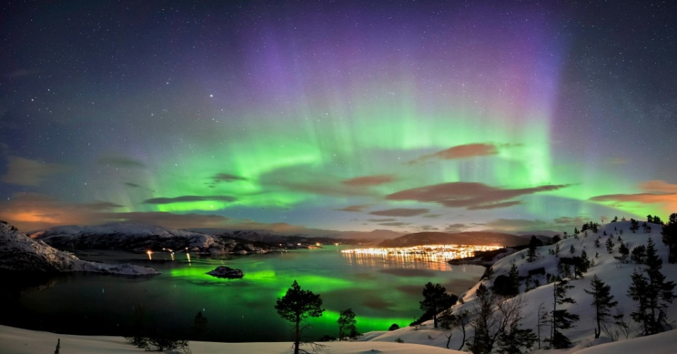 Auroras Boreais na Noruega